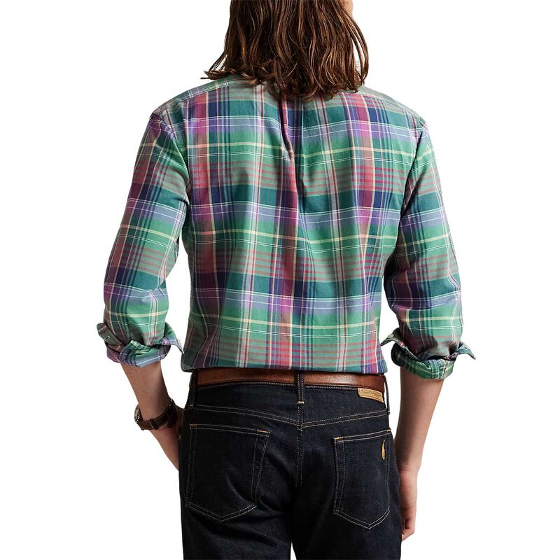 Polo Ralph Lauren Custom Fit Plaid Oxford Shirt image number 1